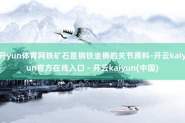 开yun体育网铁矿石是钢铁坐褥的关节原料-开云kaiyun官方在线入口 - 开云kaiyun(中国)