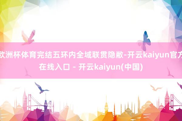 欧洲杯体育完结五环内全域联贯隐敝-开云kaiyun官方在线入口 - 开云kaiyun(中国)